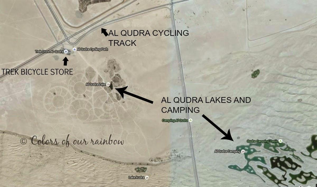 Al Qudra Danau peta lokasi