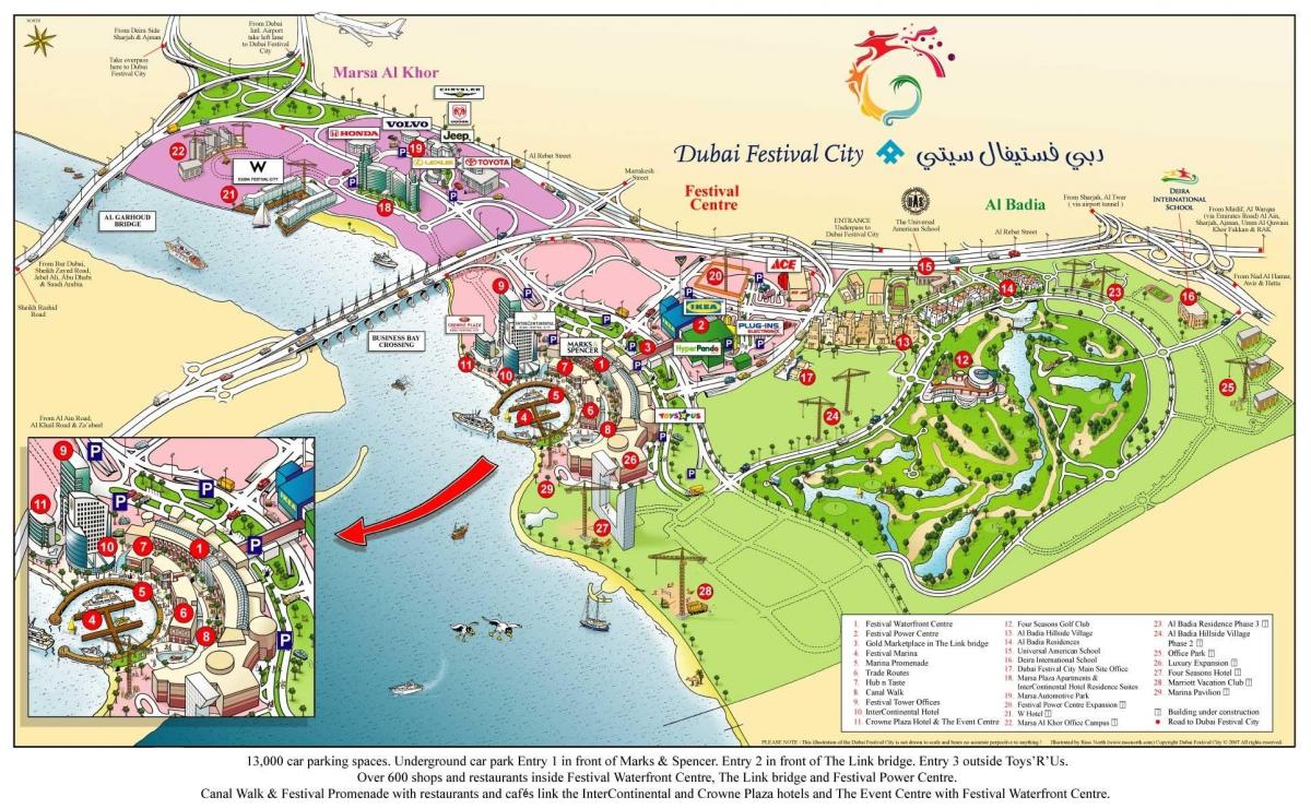 Dubai festival city peta