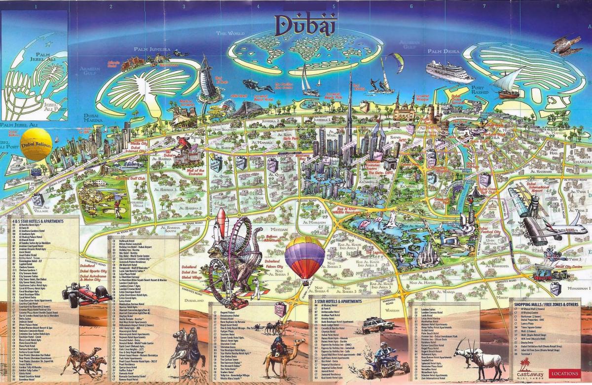 Peta 3d dari Dubai