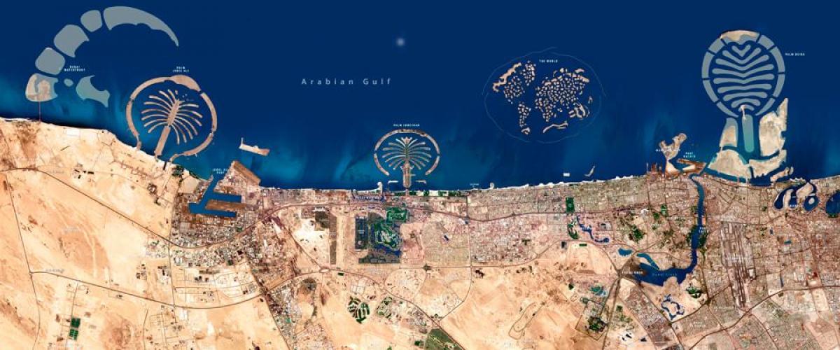satelit peta Dubai
