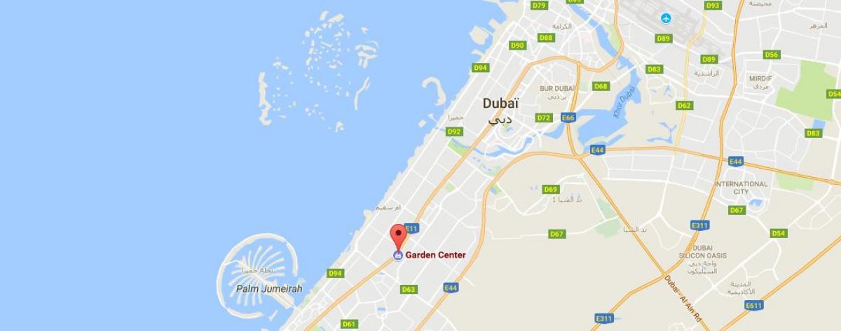 Dubai garden centre peta lokasi
