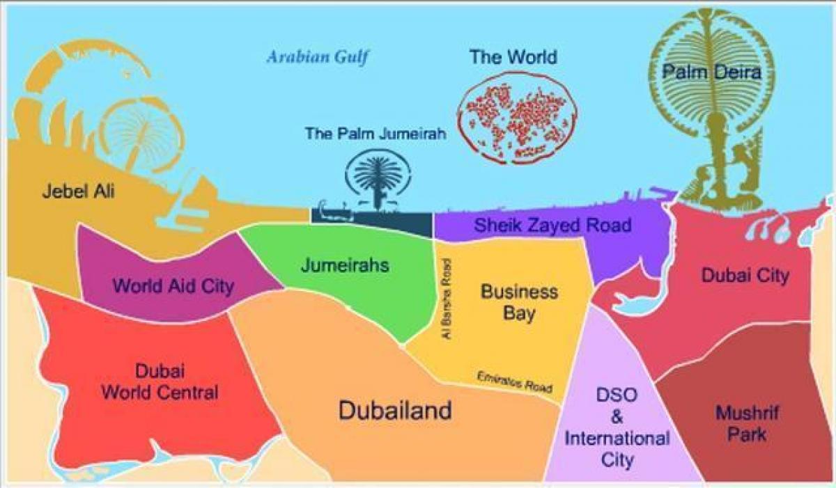 peta dari Dubailand