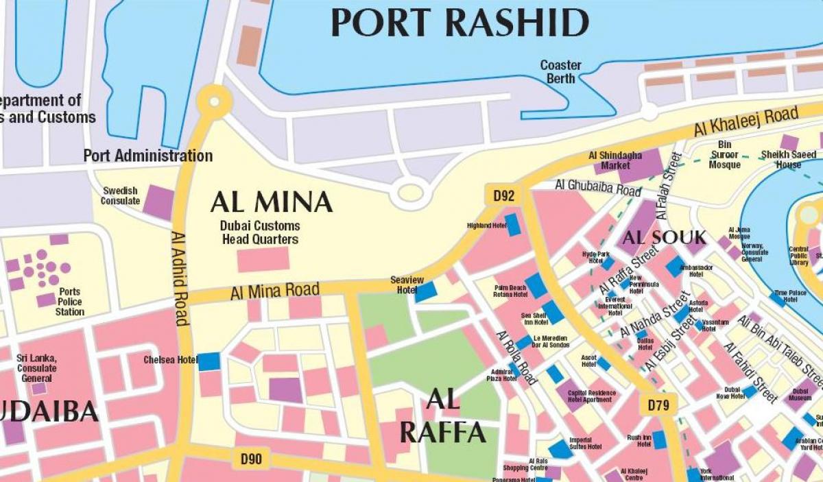Dubai port peta