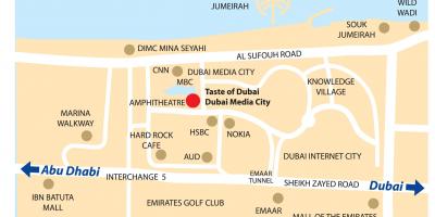 Dubai media city peta lokasi