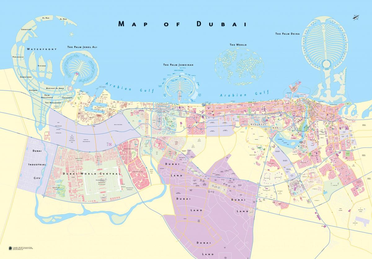 peta dari Dubai area
