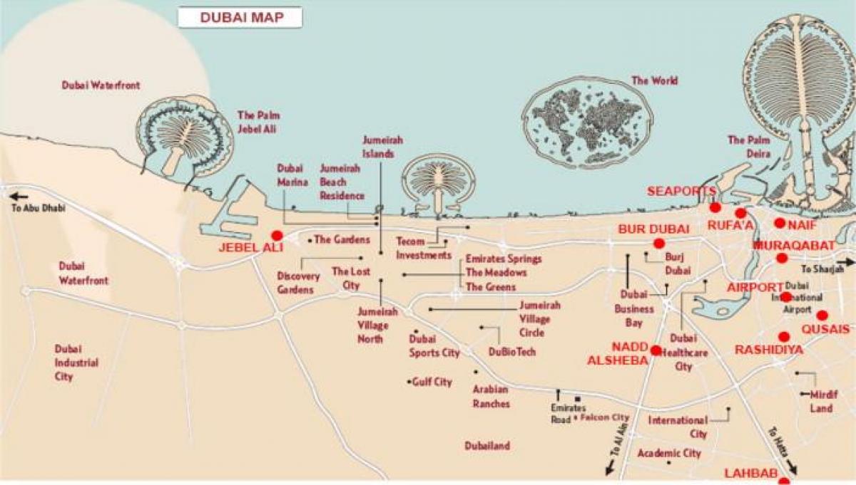 peta dari Jebel Ali