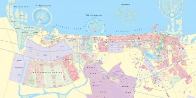 Peta dari Dubai area