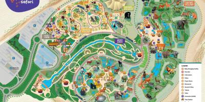 Peta kebun binatang Dubai