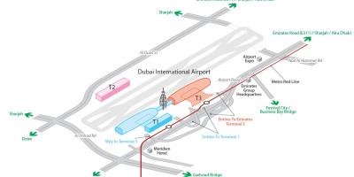 Dxb bandara peta